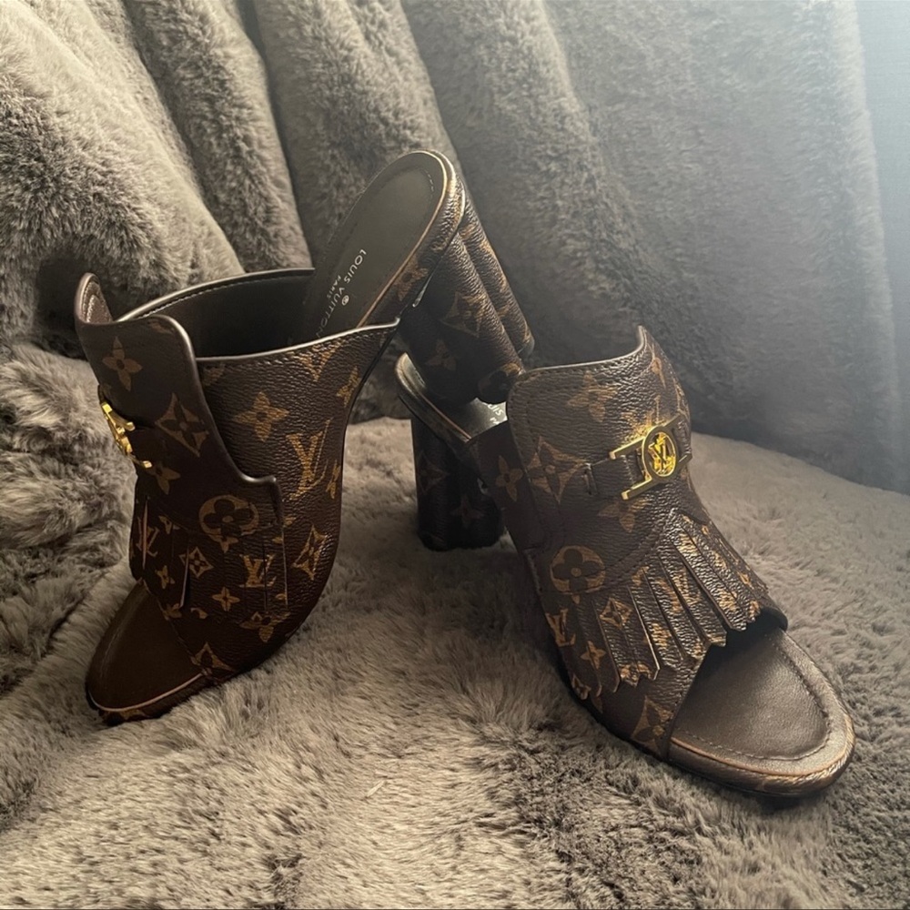 **Louis Vuitton Monogram Heels**